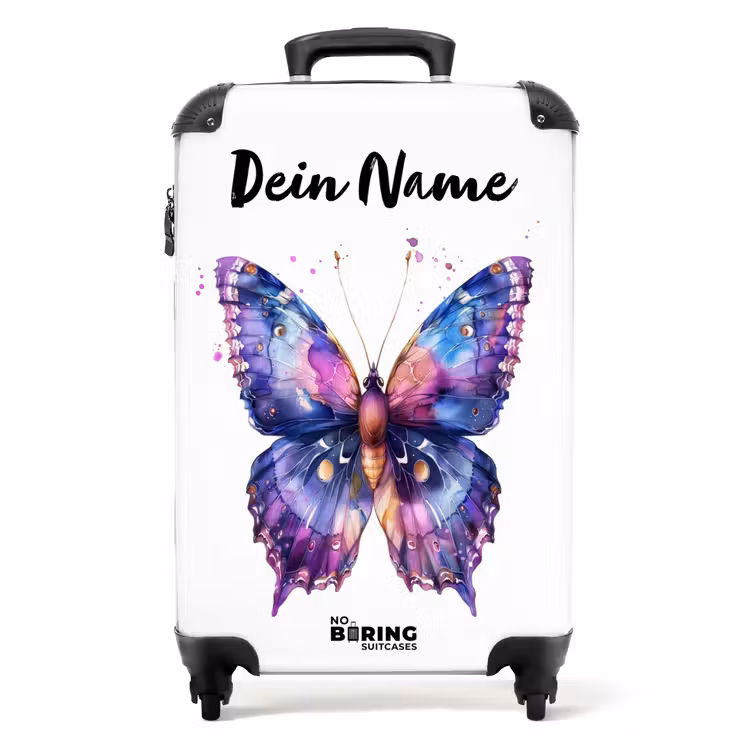 Koffer mit Name - Lila Schmetterling — 1