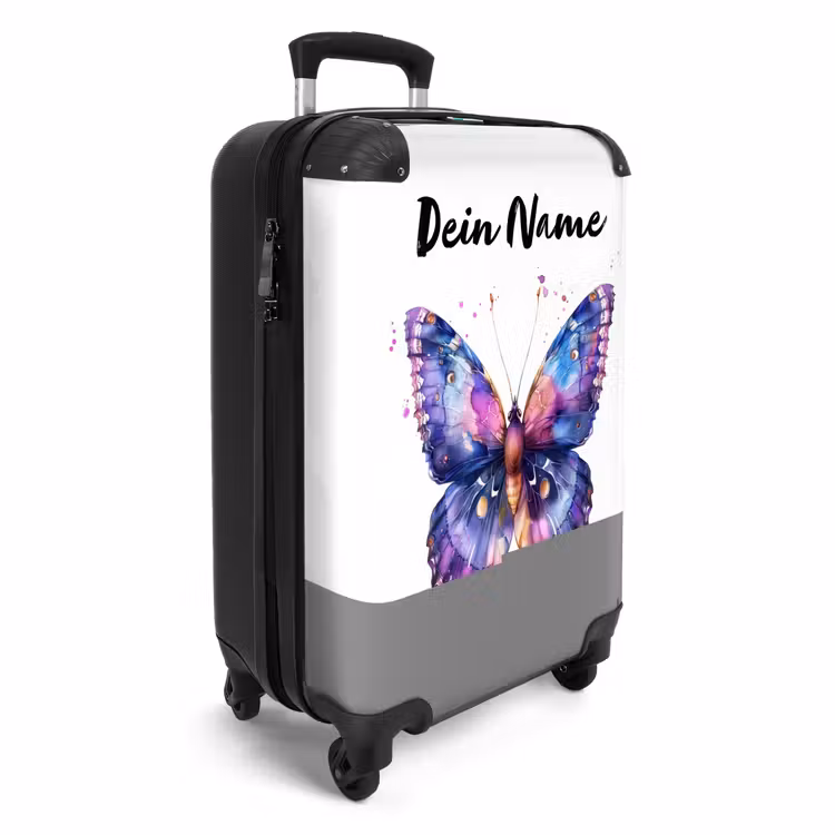 Koffer mit Name - Lila Schmetterling — 2