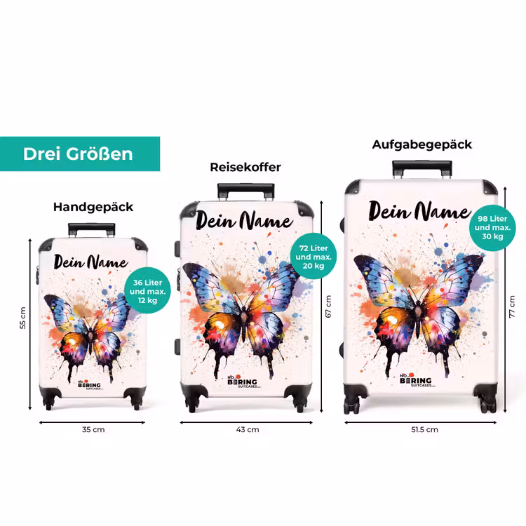 Koffer mit Name - Schmetterlingsexplosion — 3