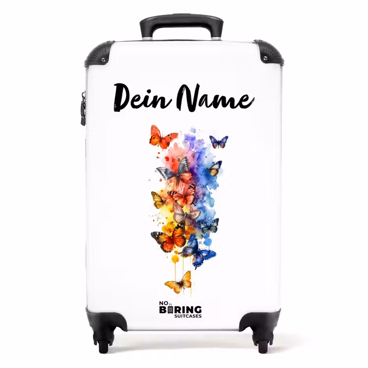 Koffer mit Name - Schmetterlingsschwarm — 1