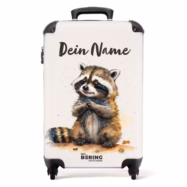 Koffer mit Name - Waldo Waschbär — 1