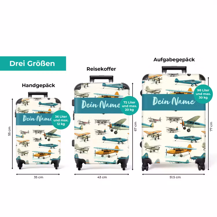 Koffer mit Name - Flugzeugstaffel — 3