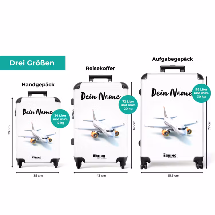 Koffer mit Name - Weißer Wirbelwind — 3