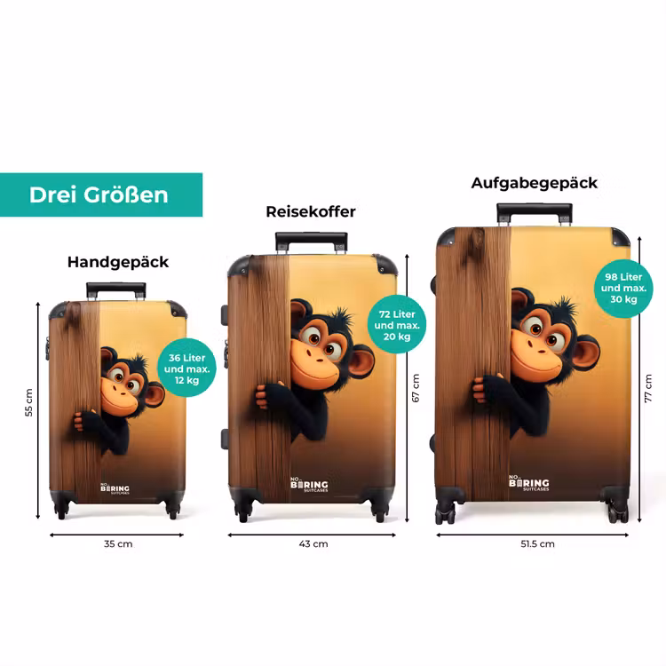 Koffer - Ein Affe hinter einer Holzwand — 3
