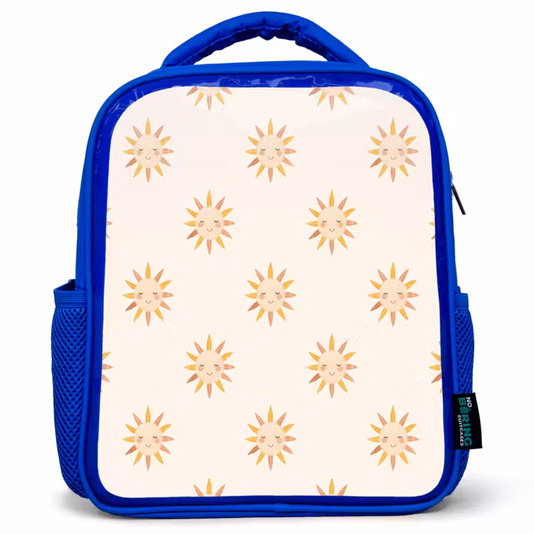 Kinderrucksack - Blau - Heiter - Sonne - Erröten - Boho — 1