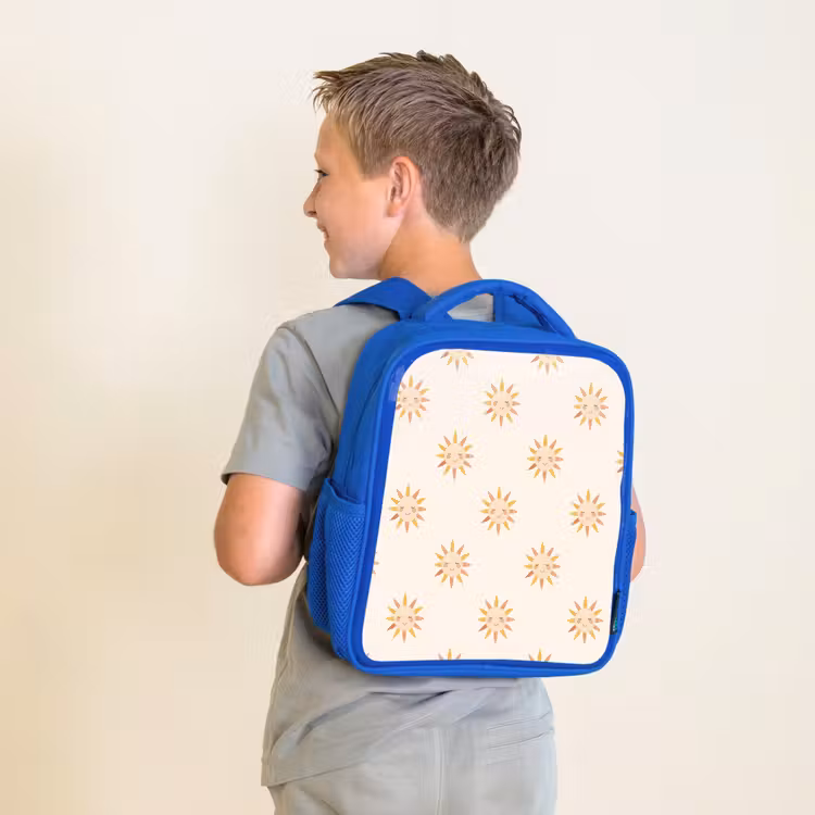 Kinderrucksack - Blau - Heiter - Sonne - Erröten - Boho — 2