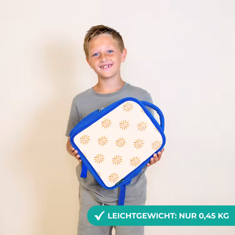 Kinderrucksack - Blau - Heiter - Sonne - Erröten - Boho — 4