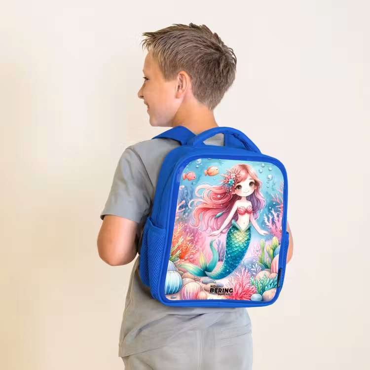 Kinderrucksack - Blau - Kira Kristall Schwanz — 2