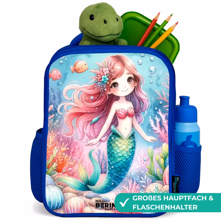Kinderrucksack - Blau - Kira Kristall Schwanz — 3
