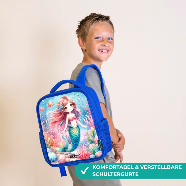 Kinderrucksack - Blau - Kira Kristall Schwanz — 5