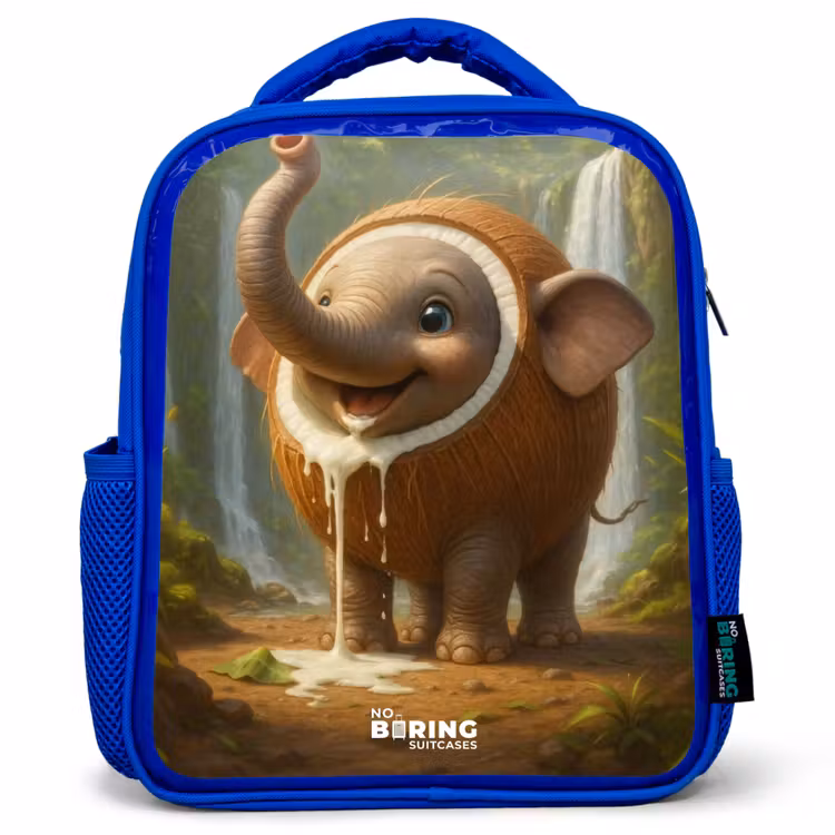 Kinderrucksack - Blau - Kokosnuss Elefant — 1