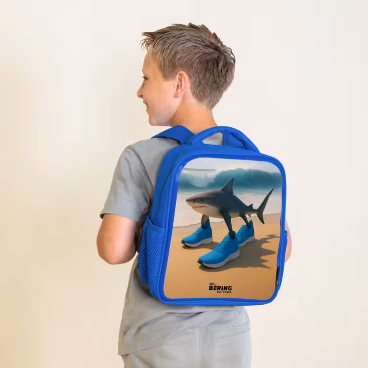 Kinderrucksack - Blau - Tralalero tralala — 2