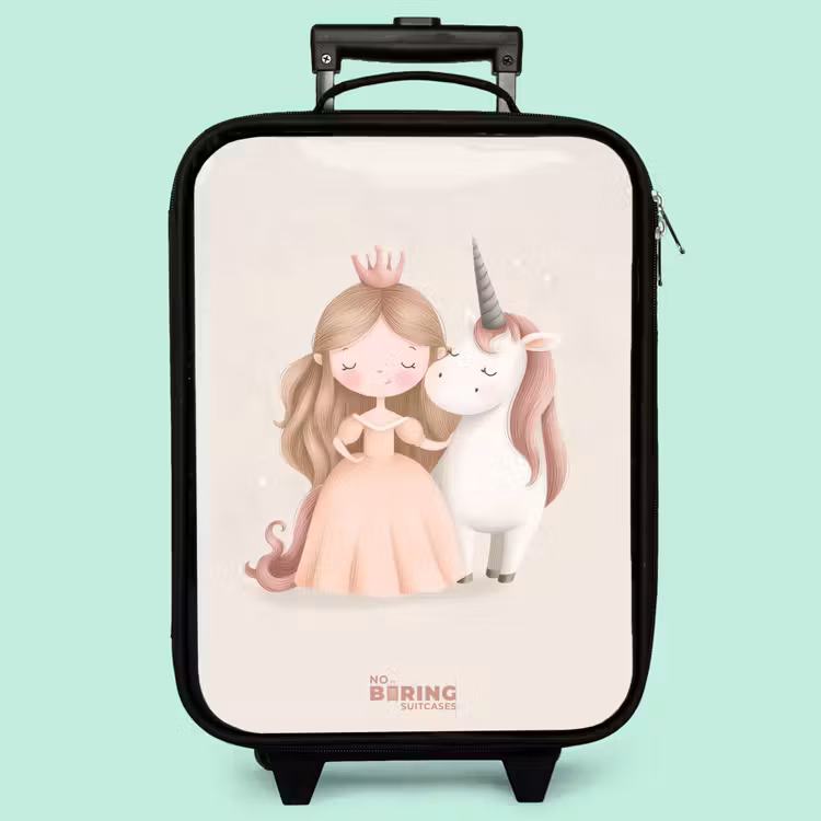 Kinderkoffer - Prinzessin und ein Einhorn in Pastellfarben — 3