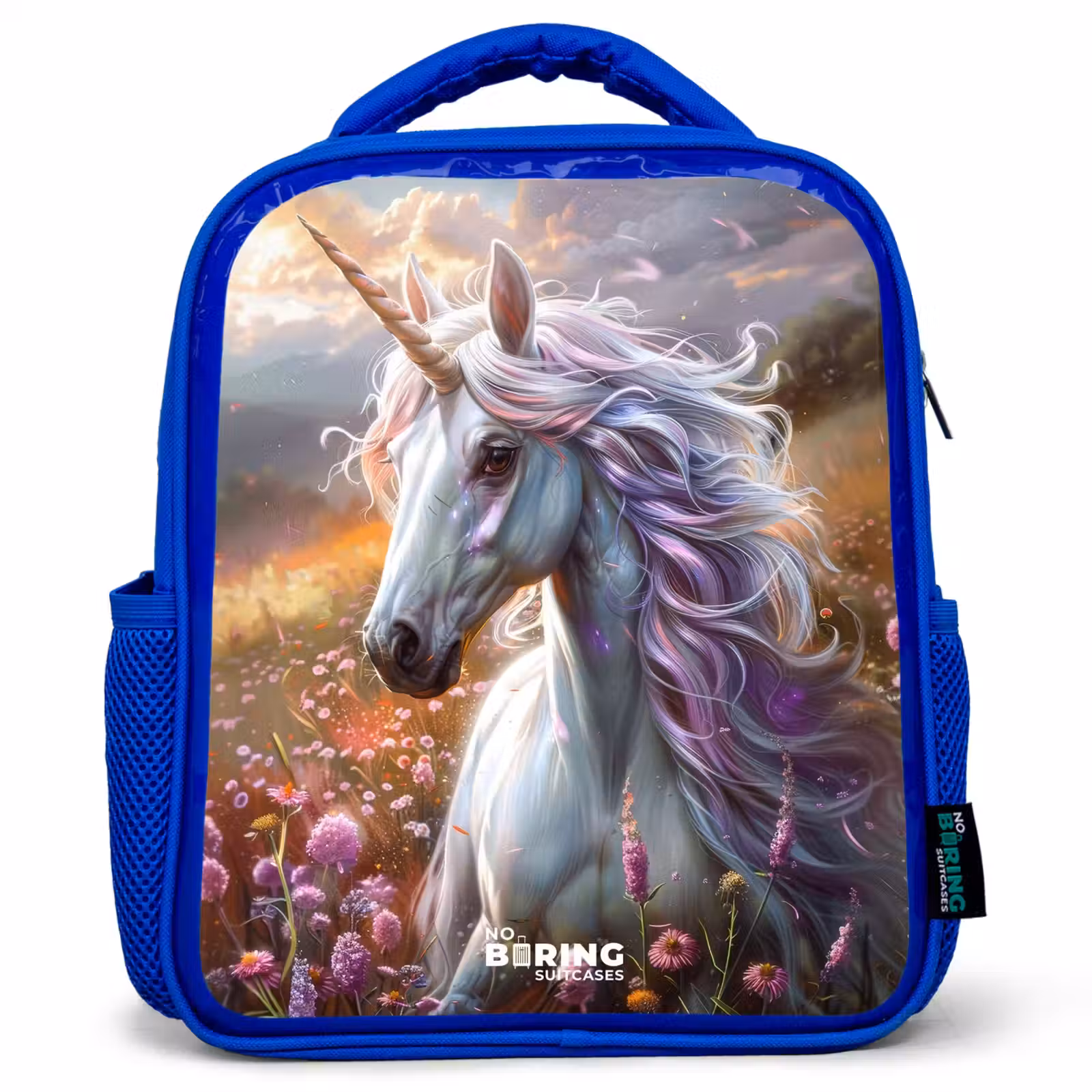 Kinderrucksack - Blau - Pastellfarbene Perle Horn — 1