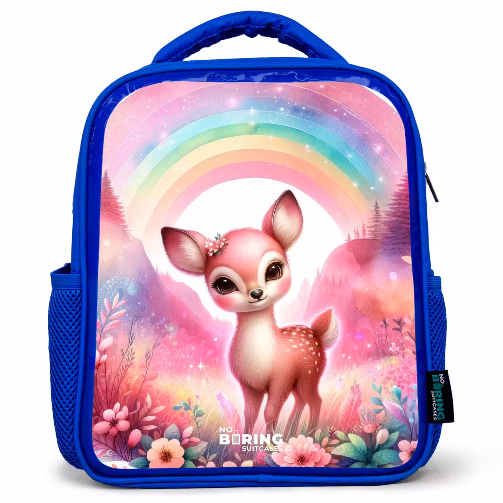 Kinderrucksack - Blau - Rosa Rehbock — 1