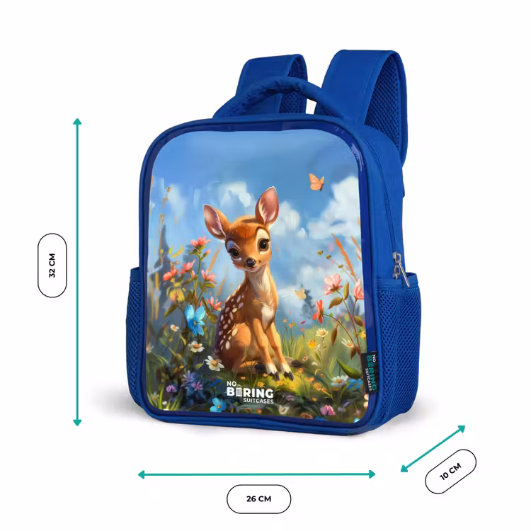Kinderrucksack - Blau - Bailey Blumenhirsch — 6