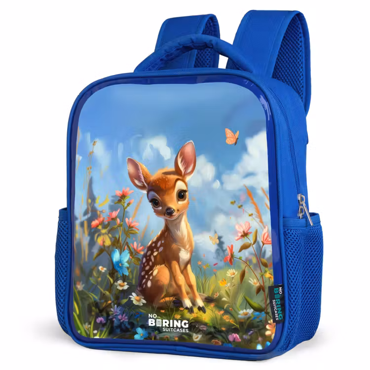 Kinderrucksack - Blau - Bailey Blumenhirsch — 7