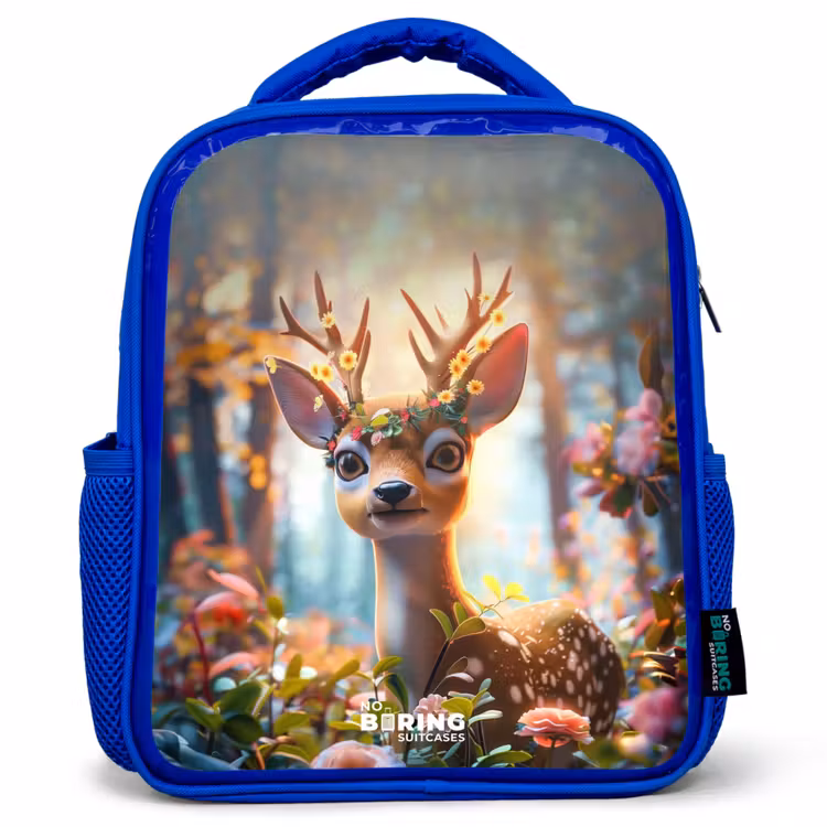 Kinderrucksack - Blau - Bo Blumengeweih — 1