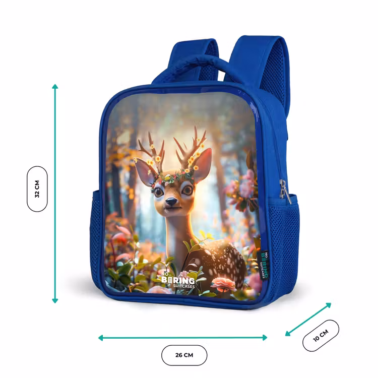 Kinderrucksack - Blau - Bo Blumengeweih — 6