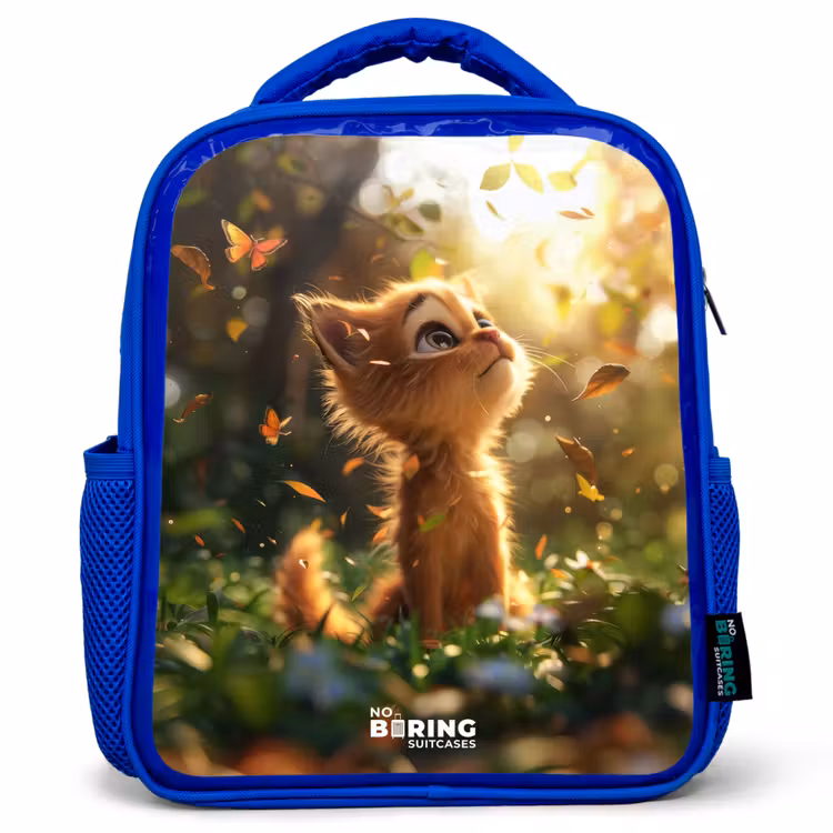 Kinderrucksack - Blau - Henry Herbst Kätzchen — 1