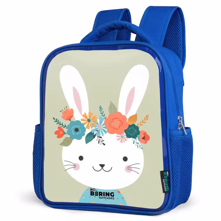 Kinderrucksack - Blau - Hippie-Hase — 7