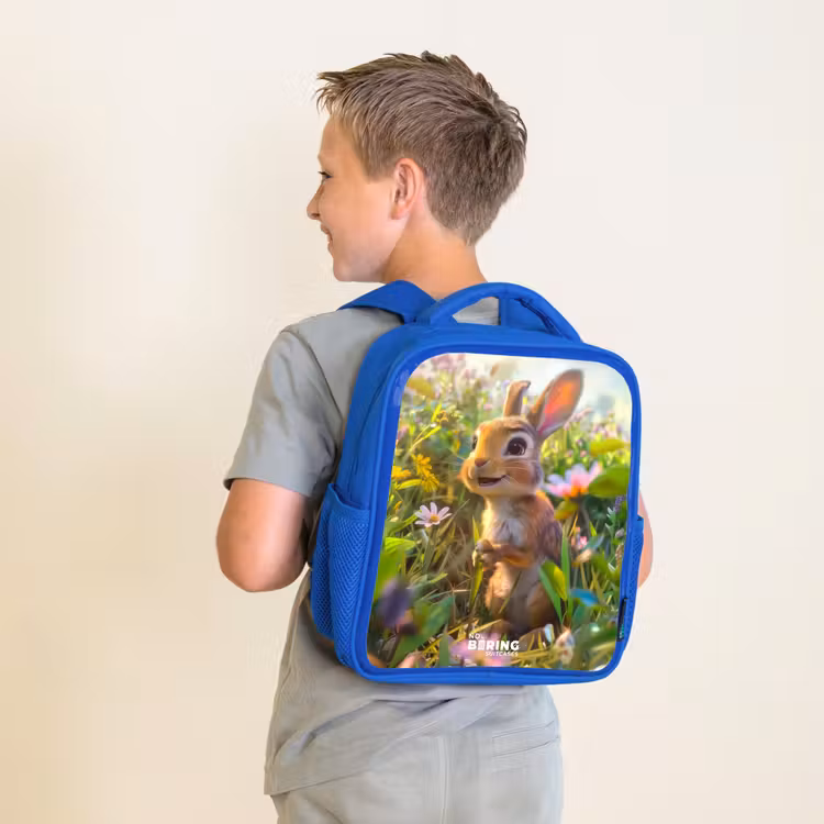 Kinderrucksack - Blau - Kleines Kaninchen — 2