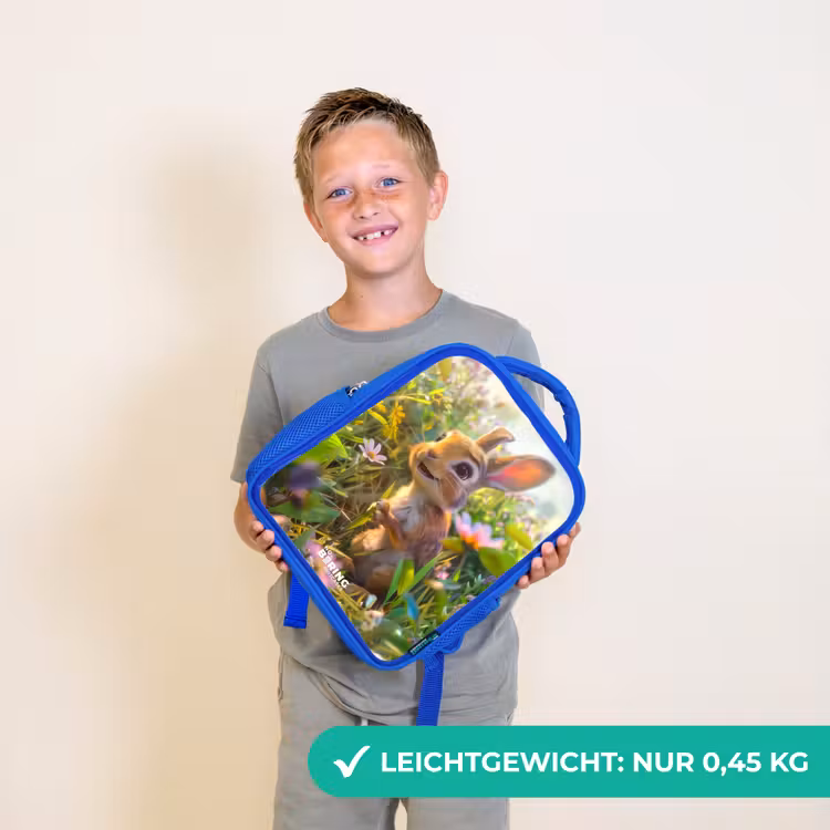 Kinderrucksack - Blau - Kleines Kaninchen — 4