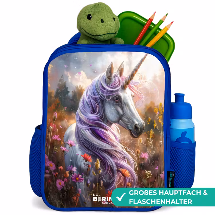 Kinderrucksack - Blau - Lavendelfederhorn — 3