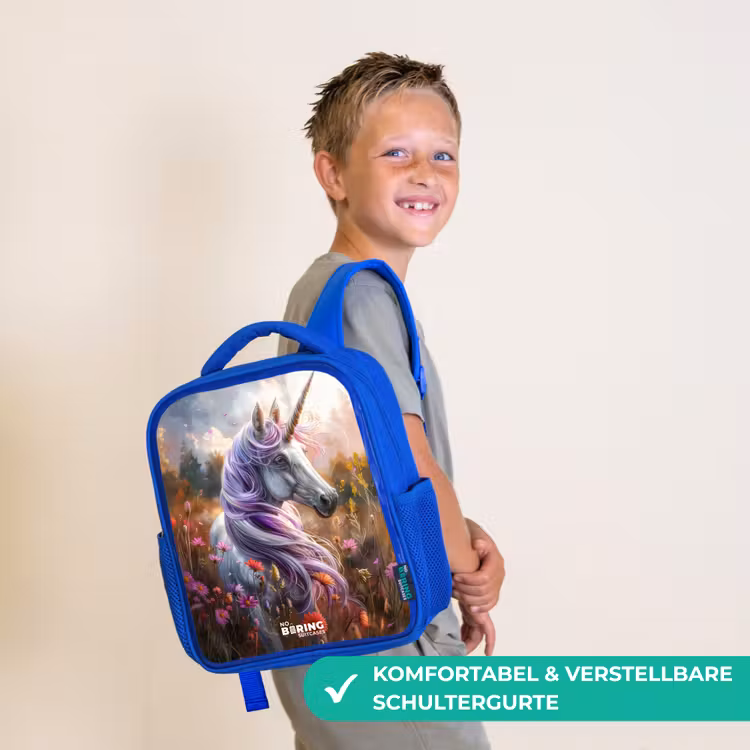 Kinderrucksack - Blau - Lavendelfederhorn — 5