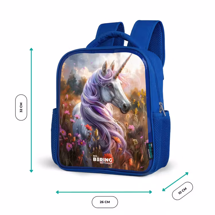Kinderrucksack - Blau - Lavendelfederhorn — 6