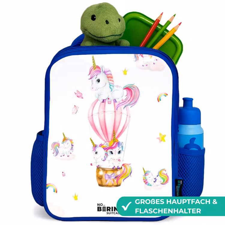 Kinderrucksack - Blau - Luftige Einhörner — 3