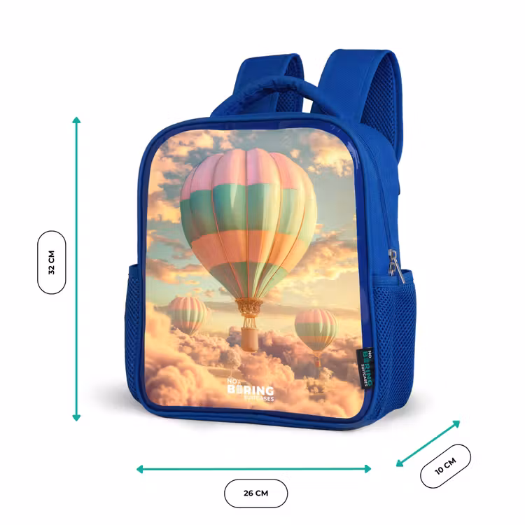 Kinderrucksack - Blau - Pastellfarbener Skyliner — 6