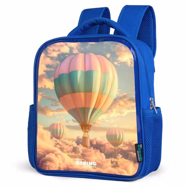 Kinderrucksack - Blau - Pastellfarbener Skyliner — 7