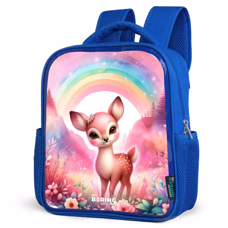 Kinderrucksack - Blau - Rosa Rehbock — 7