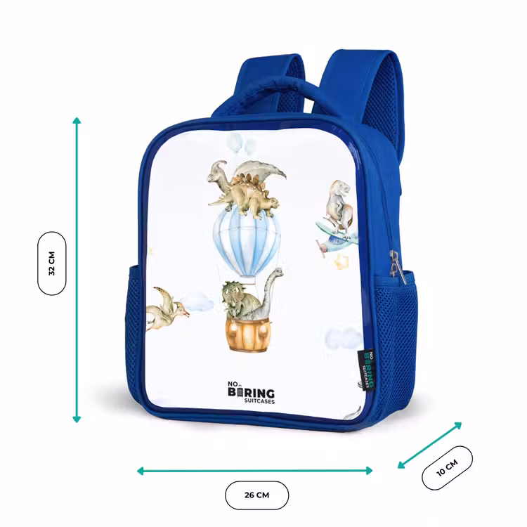Kinderrucksack - Blau - Wandernde Dinosaurier — 6