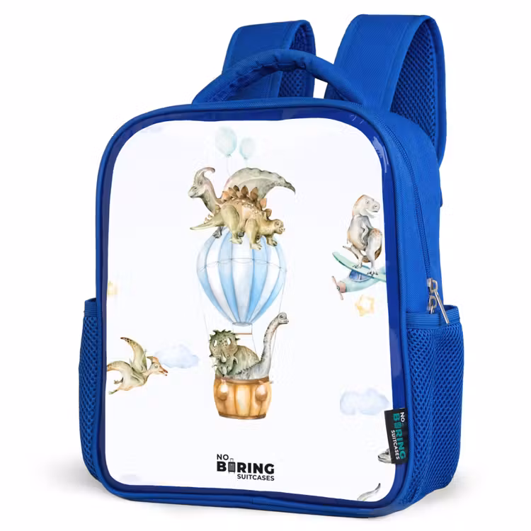Kinderrucksack - Blau - Wandernde Dinosaurier — 7