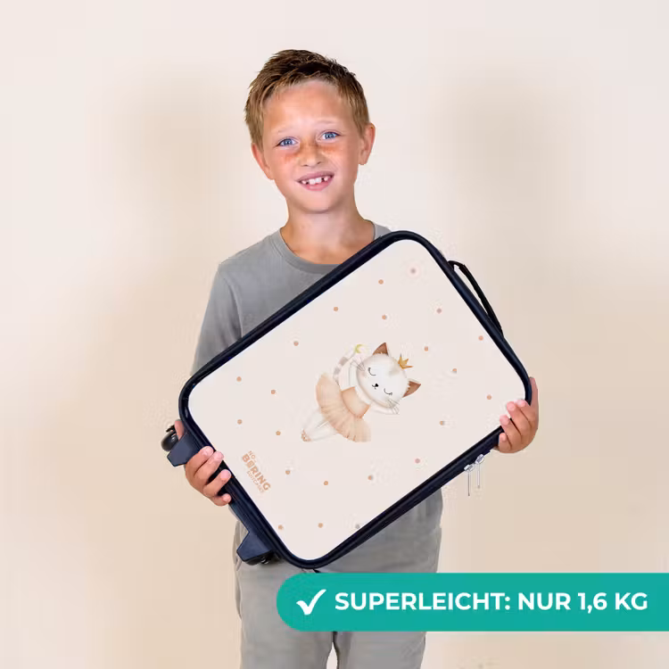 Kinderkoffer - Ballerina-Kätzchen in Beigetönen — 2