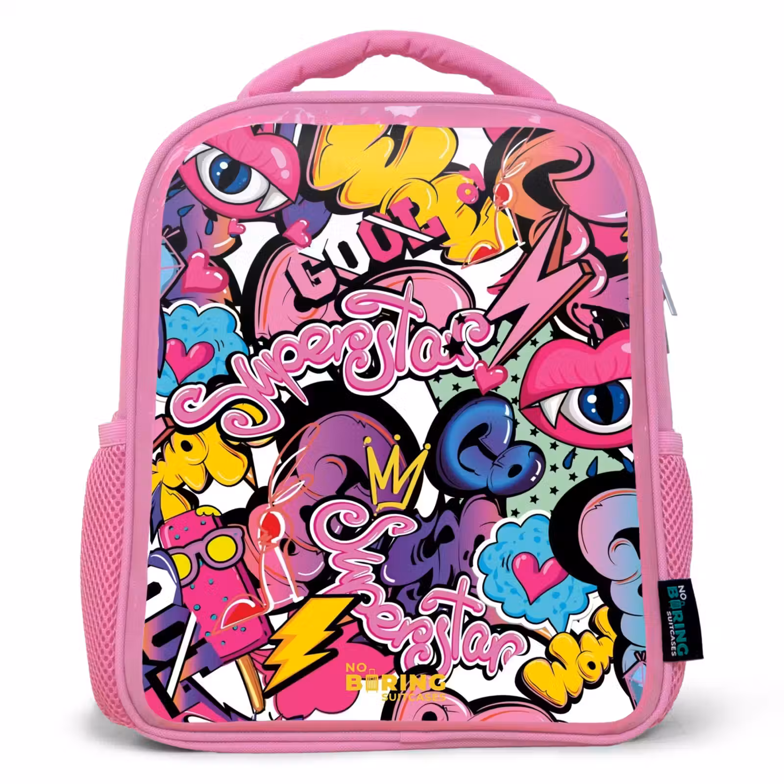 Rucksack Kind - Rosa - Girly Graffiti — 1