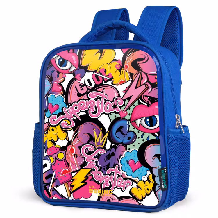 Kinderrucksack - Blau - Girly Graffiti — 7