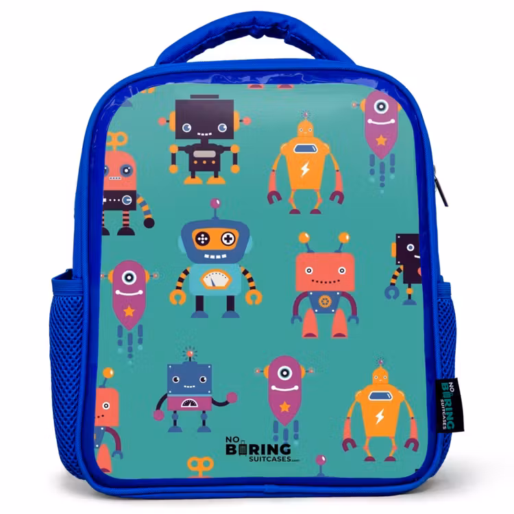 Kinderrucksack - Blau - Robo-Rave — 1