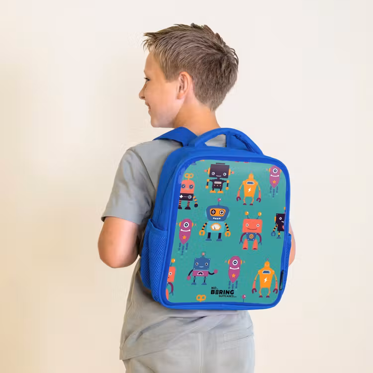 Kinderrucksack - Blau - Robo-Rave — 2