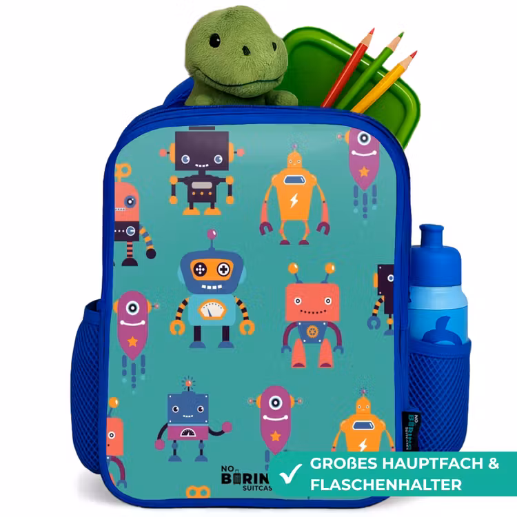 Kinderrucksack - Blau - Robo-Rave — 3