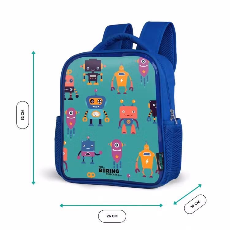 Kinderrucksack - Blau - Robo-Rave — 6