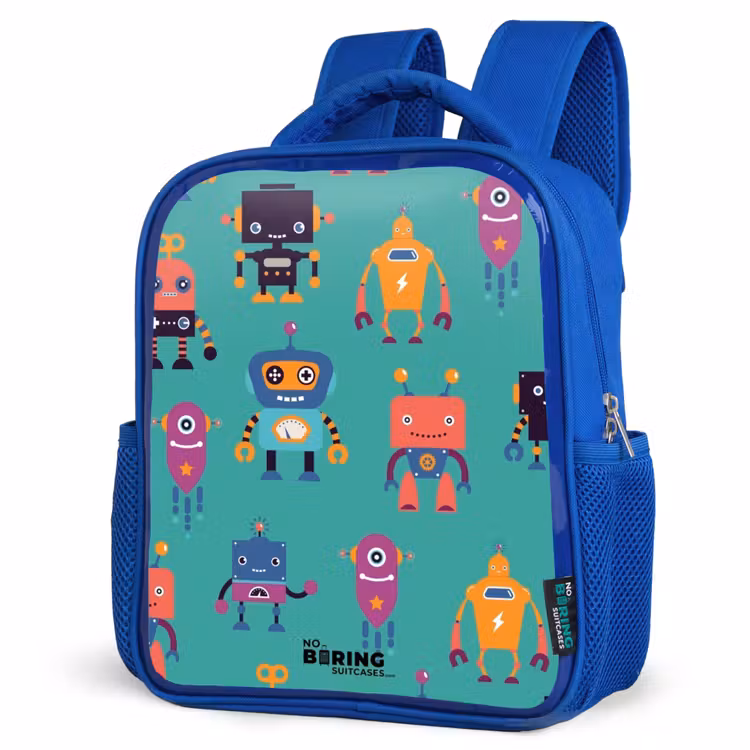 Kinderrucksack - Blau - Robo-Rave — 7