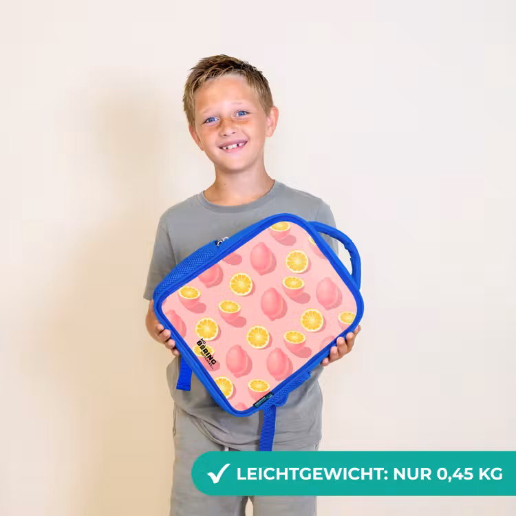 Kinderrucksack - Blau - Rosa Limoncello — 4