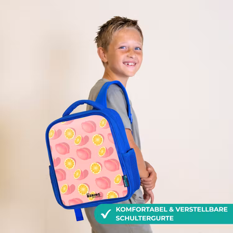 Kinderrucksack - Blau - Rosa Limoncello — 5