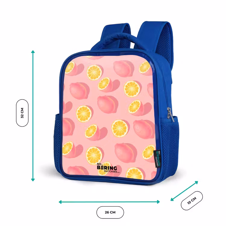 Kinderrucksack - Blau - Rosa Limoncello — 6