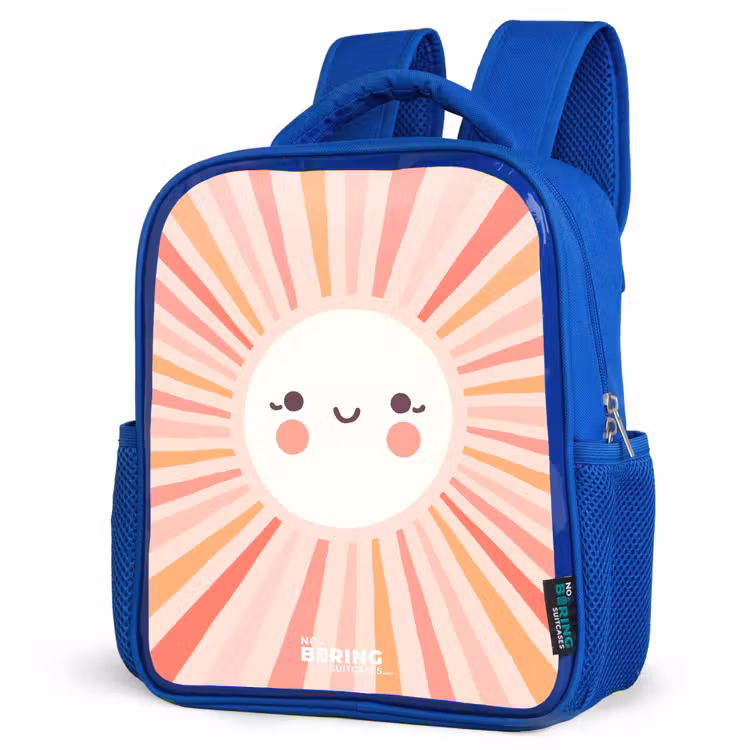 Kinderrucksack - Blau - Runde Sonne mit Gesicht — 7