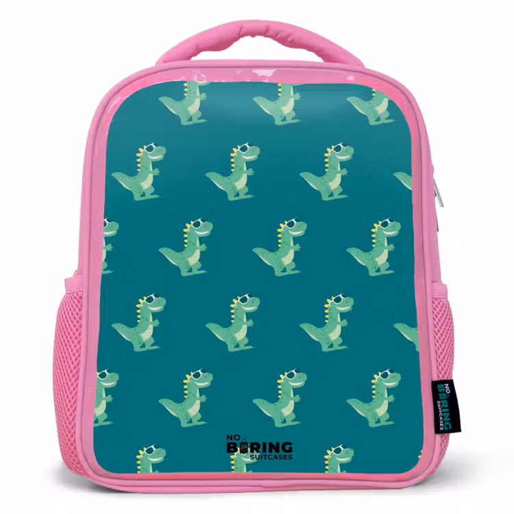 Rucksack Kind - Rosa - Angaben zum Tyranosaurus — 1