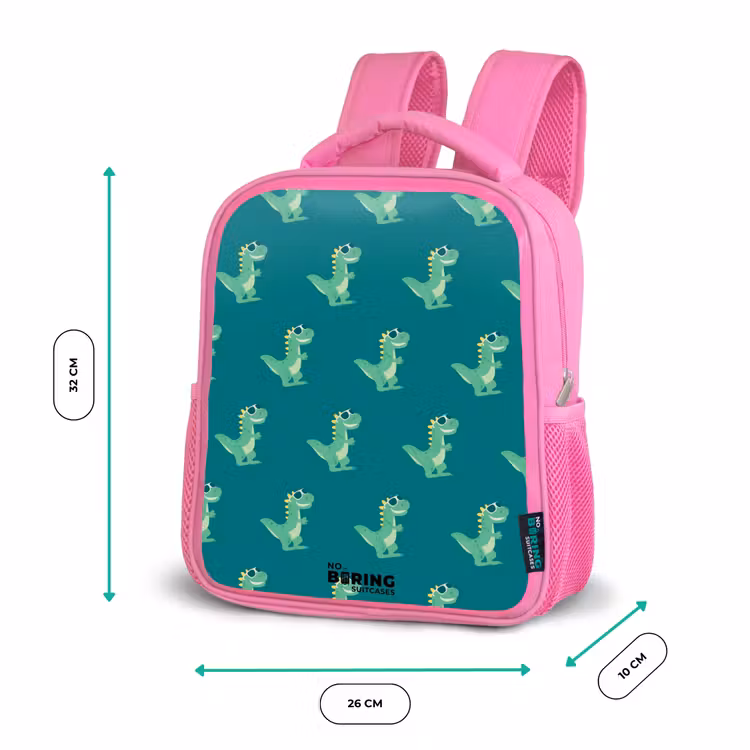 Rucksack Kind - Rosa - Angaben zum Tyranosaurus — 2